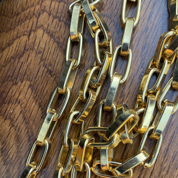 BLACK LEATHER WOVEN CROSSBODY  (GOLD CHAIN STRAP) - Picture 9 of 12